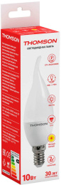 Лампа светодиодная Thomson TH-B2029 10Вт цок.:E14 свеча 220B св.свеч.бел.теп. Tail Candle упак.:1шт