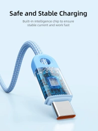 Кабель USB A CABLETIME CAP1H (CT-AMCM6A-PBW1) 1 м, черный, USB-A на USB-C для быстрой зарядки смартфонов