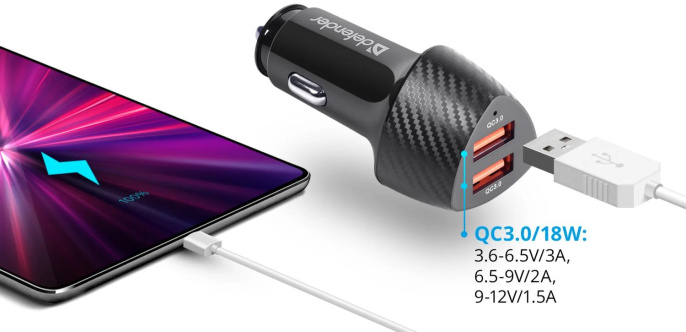 Зарядное устройство для авто UCA-81 36W 2XUSB 83845 DEFENDER