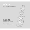Трехсекционная лестница 7 ступеней Inforce 3x7 ЛП-03-07