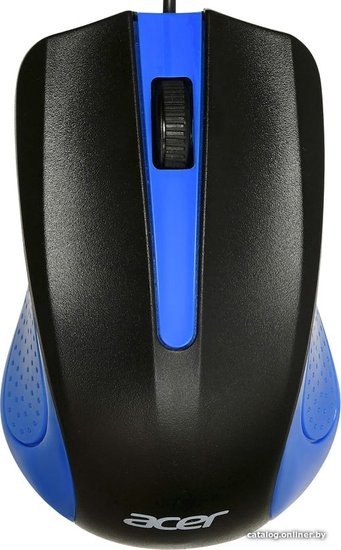 Мышь Acer OMW011 черный/синий оптическая 1200dpi USB 3but (ZL.MCEEE.002)