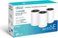 Бесшовный Mesh роутер TP-Link Deco XE75 AXE5400 10/100/1000BASE-TX белый упак.:3шт