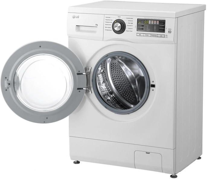 Стиральная машина LG F1096ND3, с фронтальной загрузкой, 6кг, 1000об/мин, инверторная