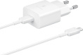 Сетевое зарядное устройство Samsung EP-T1510,  USB-C, USB-C, 15Вт, 2A, белый [ep-t1510xwegeu]