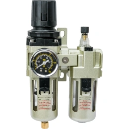 Фильтр-влагоотделитель для компрессора с регулятором давления и лубрикатором 1/4"; 1700 л/мин; 10 бар Gigant GAC3010-02