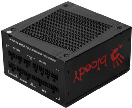 Блок питания BLOODY BD-PS1000G, 1000Вт, 80 PLUS GOLD, 140мм, черный, retail [bd-ps1000g-m]