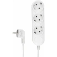 Бытовой удлинитель Power Cube 3р с/з, без выкл. 2200 Вт, 10 А, 1.5 м 30,75 (белый) PC-3-1,5M