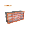 Вертикальный пластмассовый органайзер KENDO 22 ящика 90247