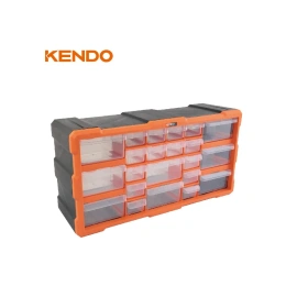 Вертикальный пластмассовый органайзер KENDO 22 ящика 90247