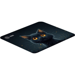 Коврик для мыши Cactus Black Cat 250x200x3мм (CS-MPC-D09S)