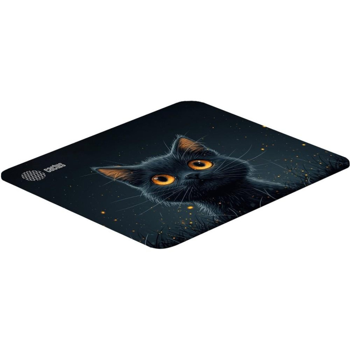 Коврик для мыши Cactus Black Cat 250x200x3мм (CS-MPC-D09S)