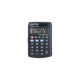 Карманный калькулятор STAFF STF-883 95х62мм, 8 разрядов, двойное питание, 250196