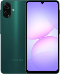 Смартфон Samsung SM-A075F Galaxy A07 64Gb 4Gb зеленый моноблок 3G 4G 2Sim 6.7" 720x1600 Android 15 50Mpix 802.11 a/b/g/n/ac GPS GSM900/1800 GSM1900 Protect microSD max2048Gb (SM-A075FZGDMEA)