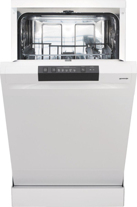 Посудомоечная машина Gorenje GS520E15W, узкая, напольная, 44.8см, загрузка 9 комплектов, белая