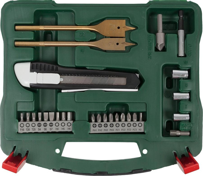 Набор бит и сверл Bosch X-line 50 Titanium 2607017523 по дер/мет/бет 223пред. для шуруповертов/дрелей