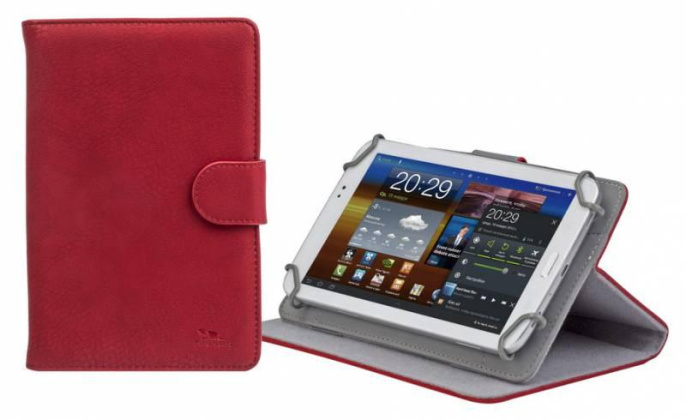 Универсальный чехол Riva для планшета 7" 3012 искусственная кожа красный 3012 RED