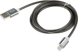  Кабель Premier 6-703M2 1.0BK USB m -Lightning m 1м черный пакет
