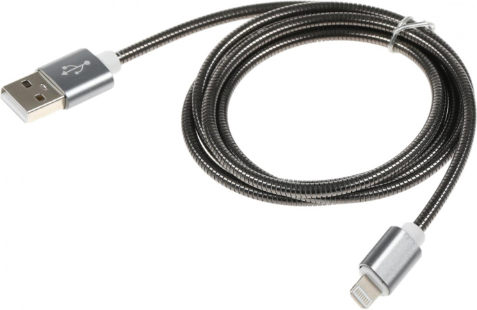  Кабель Premier 6-703M2 1.0BK USB m -Lightning m 1м черный пакет