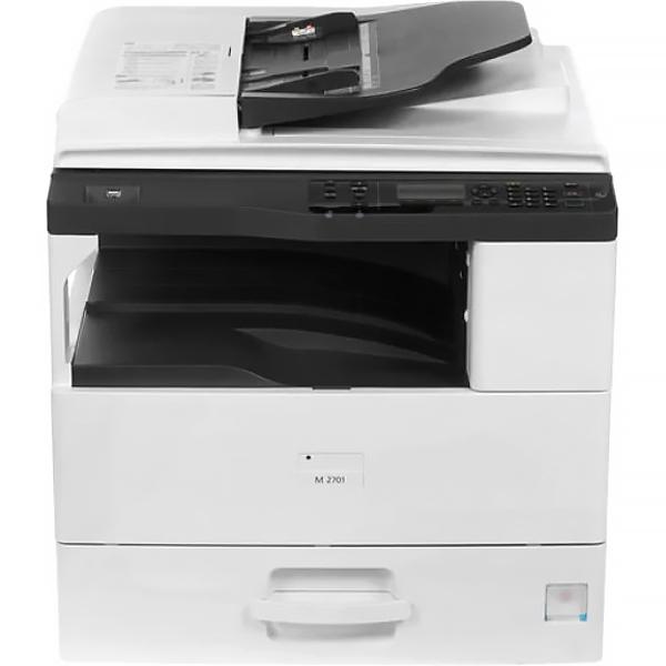 418118 - Аппарат Ricoh M 2701, A3, 512Мб, 27стр/мин, дуплекс, GDI, GigaLAN, ARDF50, старт.тонер 4000стр., самозапуск (МФУ)