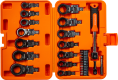 Набор насадок MaxPiler MXTF-27-SET 27 предметов (шарнирные, накидные, биты с рукояткой, 27 шт, 2 адаптера, кейс)