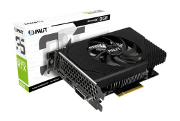 Видеокарта Palit PCI-E 4.0 PA-RTX3050 STORMX NVIDIA GeForce RTX 3050 8Gb 128bit GDDR6 1042/14000 DVIx1 HDMIx1 DPx1 HDCP Ret