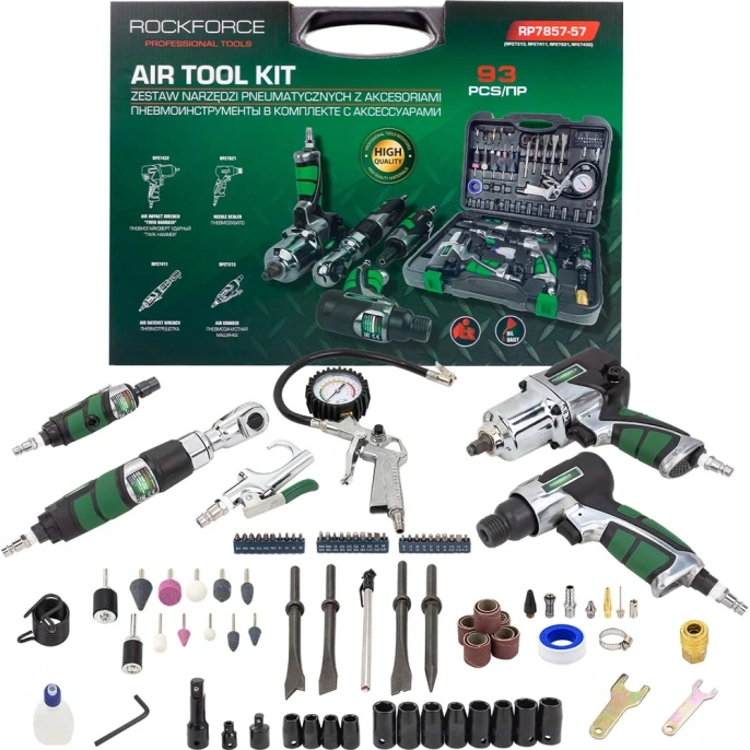 Набор инструментов с аксессуарами Rockforce 93 предмета RF-RP7857-57 50379 (RF-RP7857-57(50379))