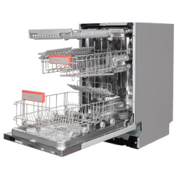 Посудомоечная машина Timberk Set&Dry T-DW45BI103, узкая, напольная, 59.4см, загрузка 11 комплектов, серебристая
