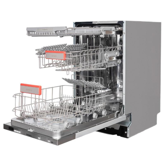 Посудомоечная машина Timberk Set&Dry T-DW45BI103, узкая, напольная, 59.4см, загрузка 11 комплектов, серебристая