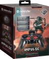 Геймпад беспроводной Defender Impulse черный, держатель для смартфона/кабель USB [64284]