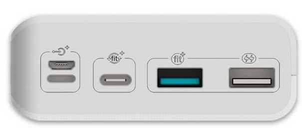 Мобильный аккумулятор Romoss Sense 8P+ 30000mAh QC3.0 18W 3A 2xUSB-A/USB-C белый 6958377507070
