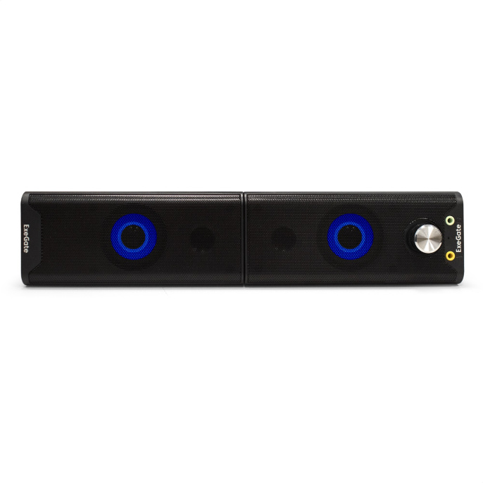 ExeGate Accord 280 питание USB, Bluetooth, 2х3Вт 6Вт RMS , 60-20000Гц, цвет черный, RGB подсветка, с возможностью трансформации в саундбар, Color Box