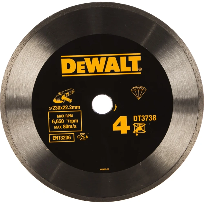 Диск алмазный отрезной (230х22.2 мм) для УШМ DEWALT DT 3738