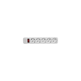 Сетевой фильтр Centek 5 розеток, 1,8 м, макс до 2200 Вт СТ-8900-5-1,8 White