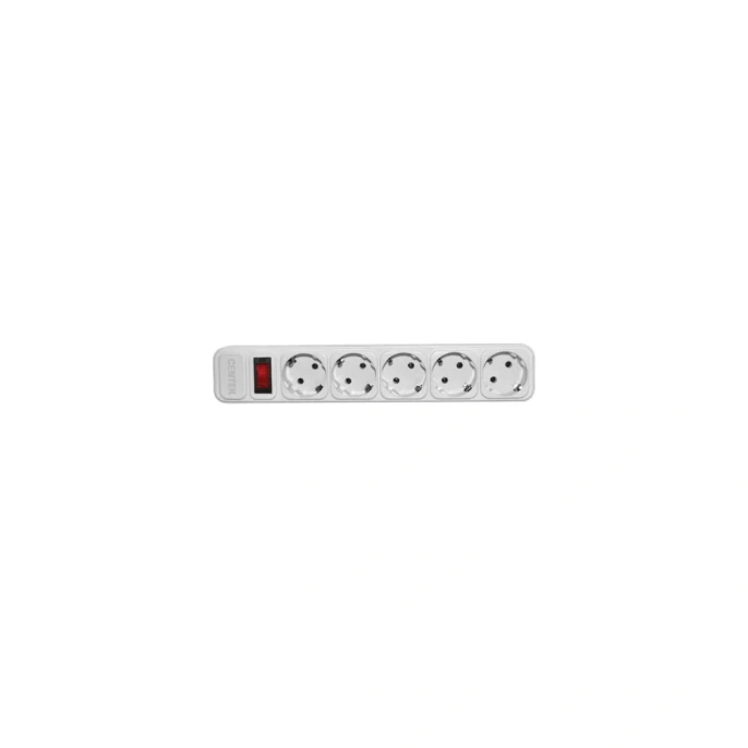 Сетевой фильтр Centek 5 розеток, 1,8 м, макс до 2200 Вт СТ-8900-5-1,8 White