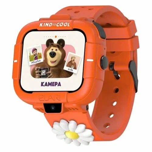 Смарт-часы ELARI Маша и Медведь, 1.76", с SIM, оранжевый