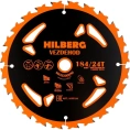 Диск пильный Hilberg Vezdehod 184x16x24Тx18º (reverse) HVR184