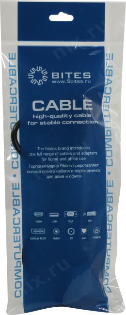 5bites Кабель питания PC105-10A IEC-320-C13 / IEC-320-C14 / 220V / 3G*0.50MM / 1M