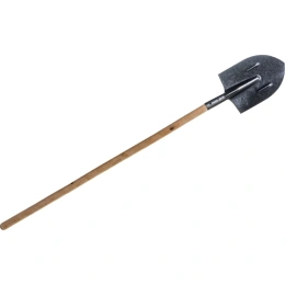 Штыковая лопата из рельсовой стали с черенком Gigant с ребрами жесткости GBS-01