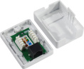 Розетка Lanmaster (TWT-SM1-45-WH) RJ45 1 кат.5E бел. (упак.:1шт)