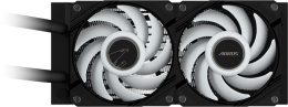 Кулер для процесссора СЖО Gigabyte Aorus Waterforce II 240 Intel 115x,1200,1700,1851, AMD AM5, AM4, крепление на винтах, размер вентилятора: 120мм, размер помпы: 72.8х72.8х65.1мм, гидродинамический подшипник