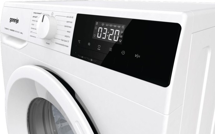 Стиральная машина Gorenje W1NHPI60SCS, с фронтальной загрузкой, 6кг, 1000об/мин, с паром, инверторная