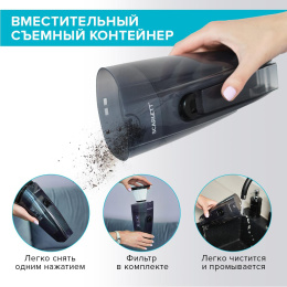 Ручной пылесос handstick Scarlett SC-VC80H23, 600Вт, белый/черный