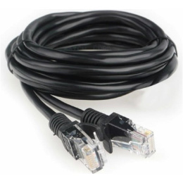 Гарнизон PC-UTP-5e-3-BK кат.5e, Патч-корд UTP 3м, литой, многожильный чёрный