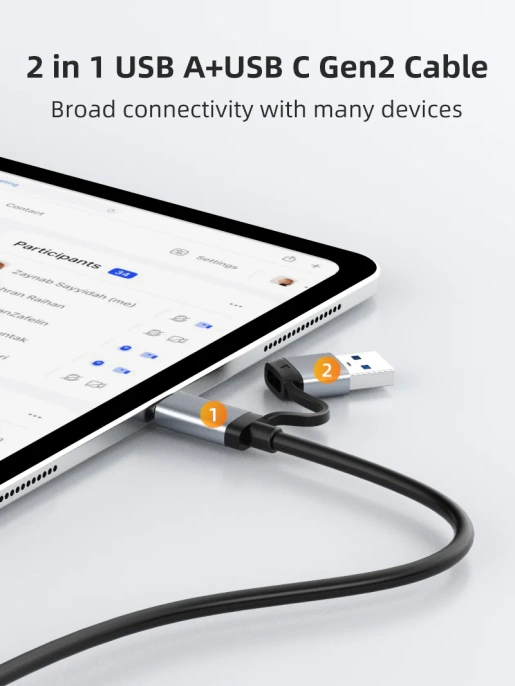 Внешний корпус USB-C CABLETIME CB32G (CT-SSD03-AG) USB 3.1 TYPE-C для NVME M.2 SSD PCIE CENGUE