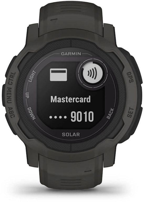 Смарт-часы Garmin Instinct 2 Solar, 45мм, 0.9", черный