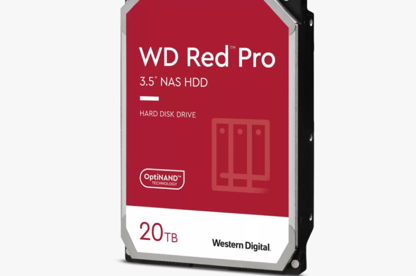 Western Digital анонсирует жесткий диск NAS WD Red Pro объемом 20 ТБ с 64 ГБ флэш-памятью NAND