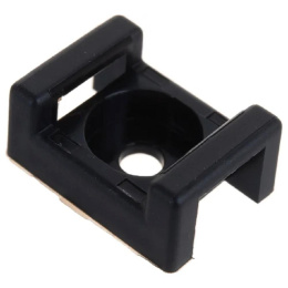 Rexant 07-2103 Площадка для крепления стяжки 22х16х4 мм, черная 100 шт/уп