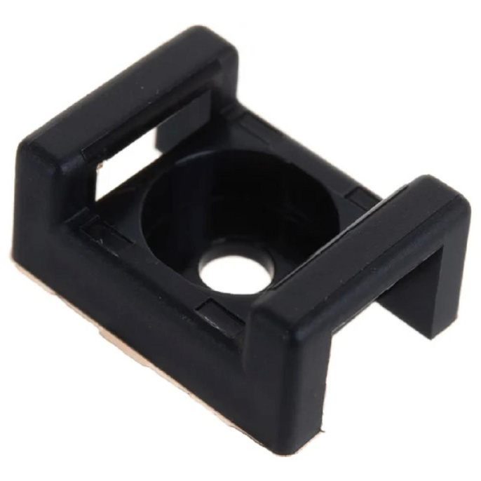 Rexant 07-2103 Площадка для крепления стяжки 22х16х4 мм, черная 100 шт/уп