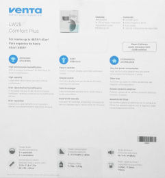 Мойка воздуха Venta Comfort plus LW25 8Вт белый LW25 COMFORT PLUS WEISS