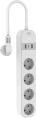 Умная розетка Digma DiPlug Strip 55 EU Wi-Fi белый [dps554s]